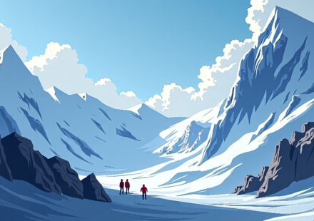 Americans Among Missing in Nepal Avalanche: Families Await Updates — AI-generated editorial illustration