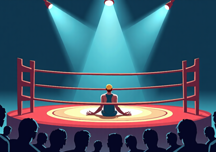 Mustafa Ali Out After Punctured Lung Injury at TNA Lockdown 2026 — AI-generated editorial illustration