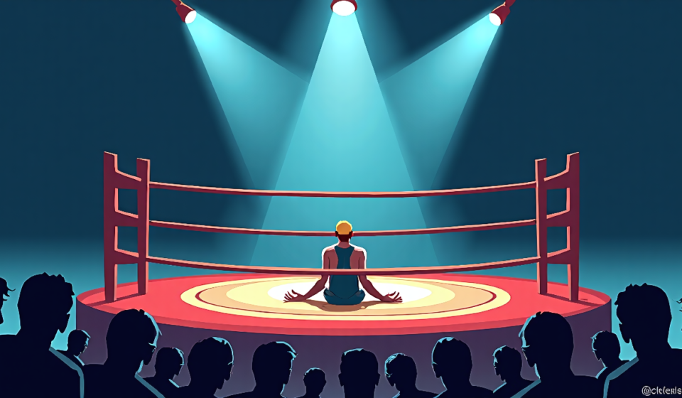 Mustafa Ali Out After Punctured Lung Injury at TNA Lockdown 2026 — AI-generated editorial illustration