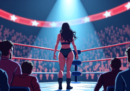 Zoey Serrano Debuts in TNA After WWE Release — AI-generated editorial illustration