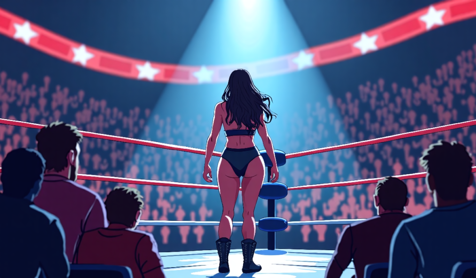 Zoey Serrano Debuts in TNA After WWE Release — AI-generated editorial illustration