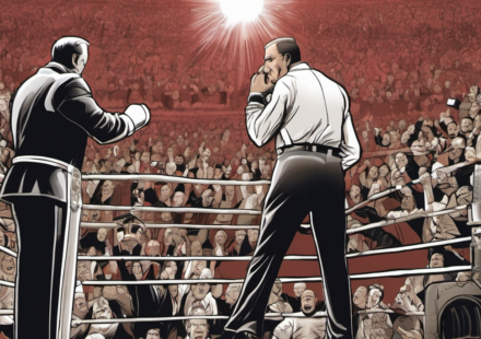 M by Elegance Wins First TNA Knockouts TV Title on Impact — AI-generated editorial illustration