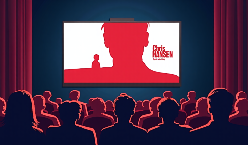 Chris Hansen Buys Ad Space on Primetime Showings to Amplify A24 Feud — AI-generated editorial illustration