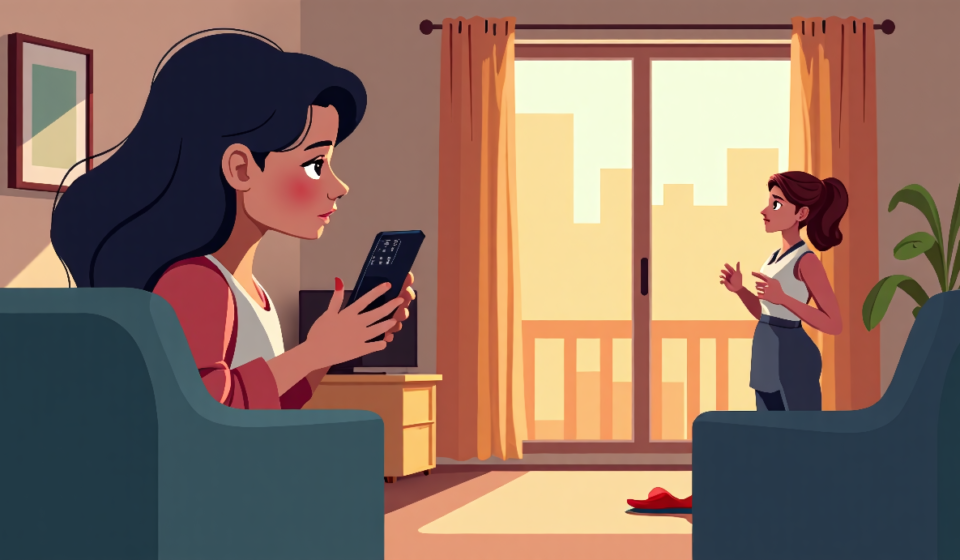 Khadijah Haqq Relying on Friends Amid Divorce Financial Strain — AI-generated editorial illustration