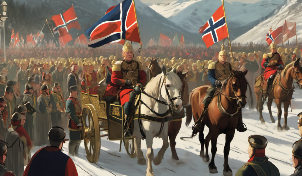 Norway’s King Harald Dies at 89, Crown Prince Haakon to Succeed — AI-generated editorial illustration
