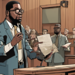Kanye West Seeks to Exclude Past Antisemitic Posts from Court — AI-generated editorial illustration