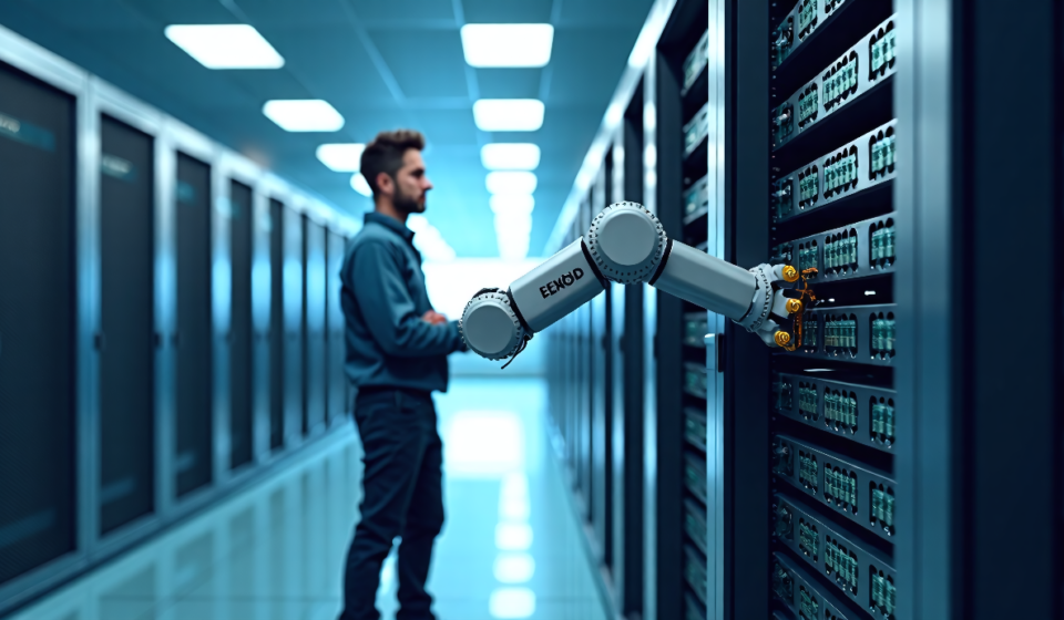 Meta’s Robot Revolution: Will Data‑Center Tech Jobs Vanish? — AI-generated editorial illustration