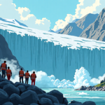Glacier Collapse Sparks Floods, 1,200 Still Missing in Nepal — AI-generated editorial illustration