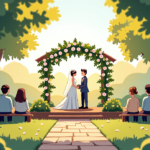 Micro Weddings Rise as Couples Cut Costs — AI-generated editorial illustration