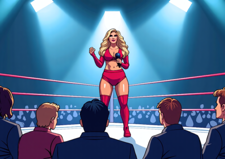 Charlotte Flair Defends Her Voice, Rejects ‘Difficult’ Label — AI-generated editorial illustration