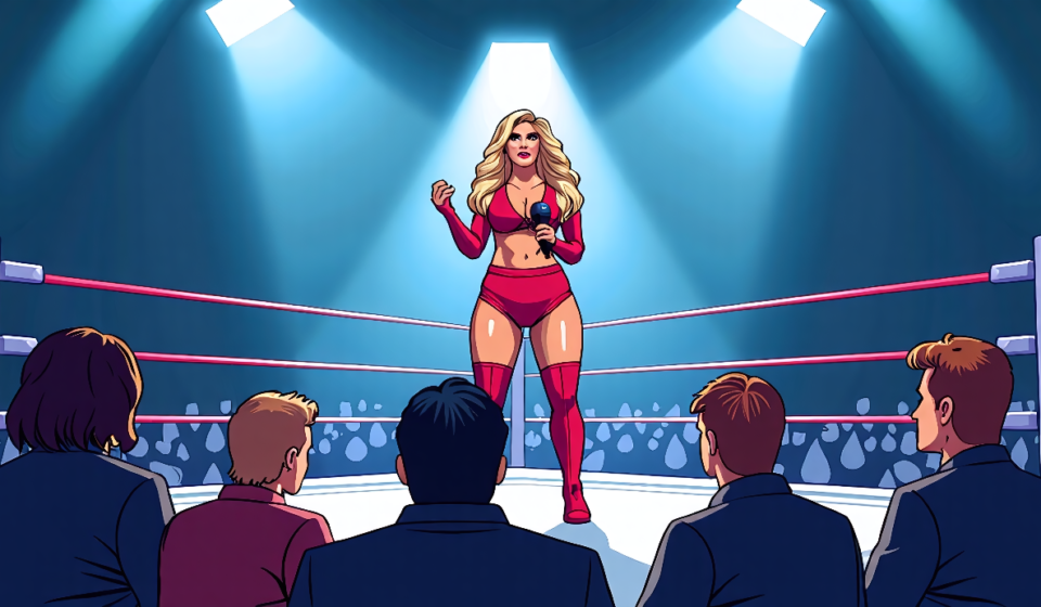 Charlotte Flair Defends Her Voice, Rejects ‘Difficult’ Label — AI-generated editorial illustration