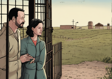 Chris Watts Seeks Prison Marriage to New Love Interest, Lizzie Henderson — AI-generated editorial illustration