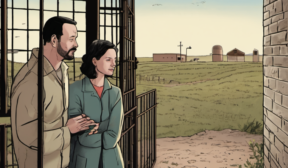 Chris Watts Seeks Prison Marriage to New Love Interest, Lizzie Henderson — AI-generated editorial illustration