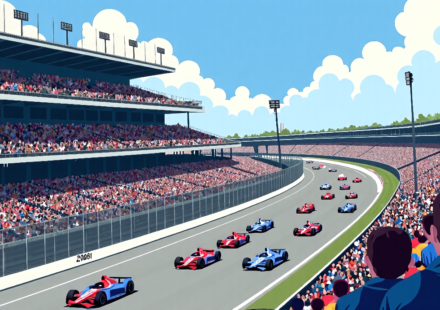 Catch the 2026 IndyCar Milwaukee Mile Doubleheader: TV, Streaming & Start Times — AI-generated editorial illustration