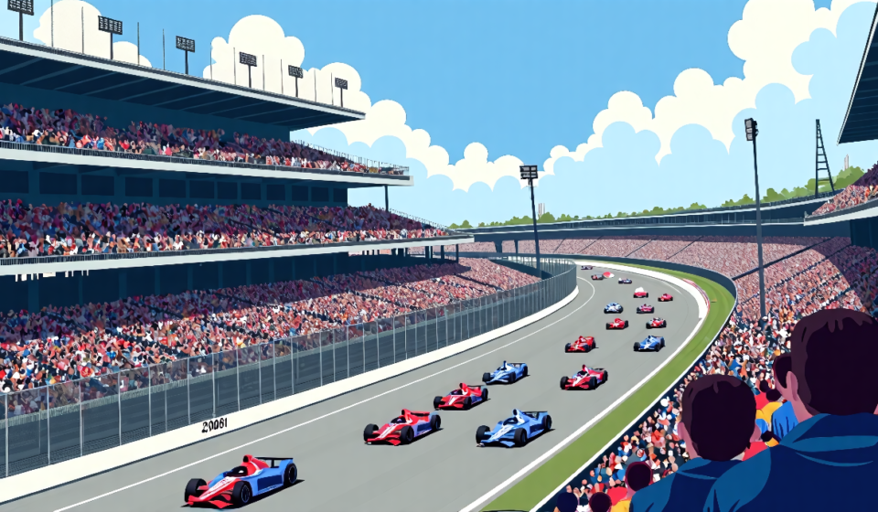 Catch the 2026 IndyCar Milwaukee Mile Doubleheader: TV, Streaming & Start Times — AI-generated editorial illustration