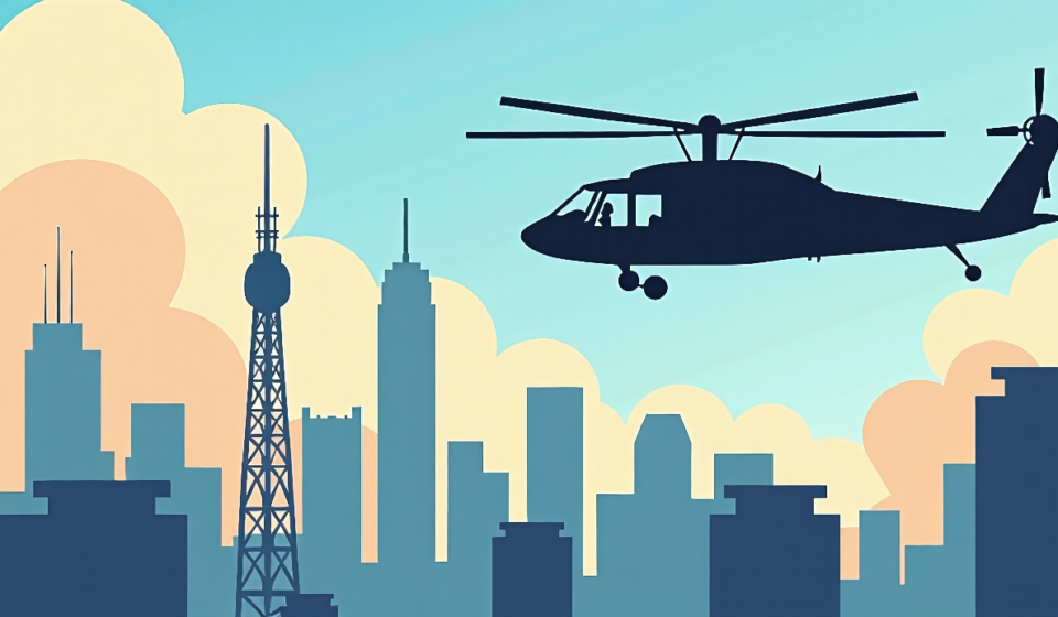 Marine One Faces Second Communication Glitch With ATC — AI-generated editorial illustration