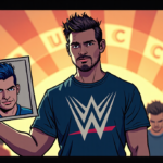 Designer Accuses WWE, Mitchell & Ness of Copying His CM Punk Design — AI-generated editorial illustration