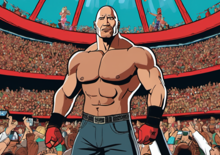The Rock Promises Red‑Carpet Return to WrestleMania — AI-generated editorial illustration