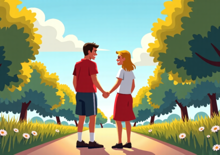 A Chance Encounter in Austin Revives a Former Football Star — AI-generated editorial illustration