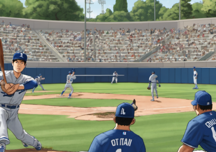 Shohei Ohtani’s Bullpen Session Signals Mound Return — AI-generated editorial illustration