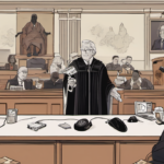 Lena The Plug’s Fake Divorce with Adam22 Tossed by Court — AI-generated editorial illustration