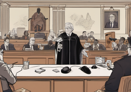 Lena The Plug’s Fake Divorce with Adam22 Tossed by Court — AI-generated editorial illustration