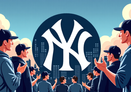 Yankees Secure Game 1 Victory in Crucial AL East Showdown — AI-generated editorial illustration