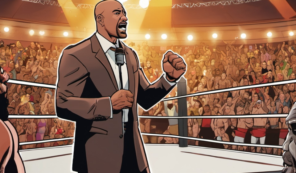 Jonathan Coachman Claims He’d Be a Top‑Three Promo Star in WWE or AEW Today — AI-generated editorial illustration