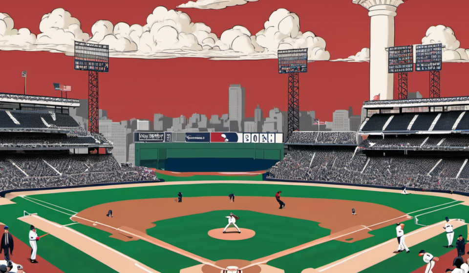 Yankees’ Vulnerability: A Tight AL East Race with the Red Sox — AI-generated editorial illustration