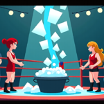 Killer Kross & Scarlett Lead ALS Ice Bucket Challenge in Wrestling — AI-generated editorial illustration