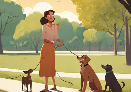 Celebs Celebrate National Dog Day With Adorable Pooch Smooches — AI-generated editorial illustration