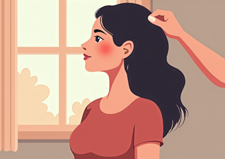 Teddi Mellencamp Reveals Regrown Hair During Cancer Treatment — AI-generated editorial illustration