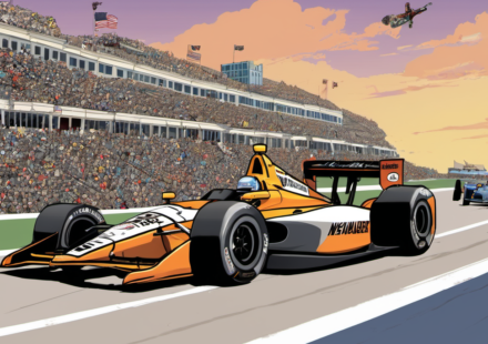 Josef Newgarden Favored to Win Milwaukee’s Snap‑on Makers & Fixers 250 — AI-generated editorial illustration