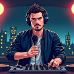 Tom Hardy Drops Surprise Rap Album Featuring Busta Rhymes & Method Man — AI-generated editorial illustration