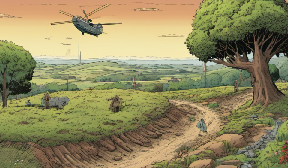 Freed Marine Vet Reveals Harrowing Russian Prison Experience — AI-generated editorial illustration