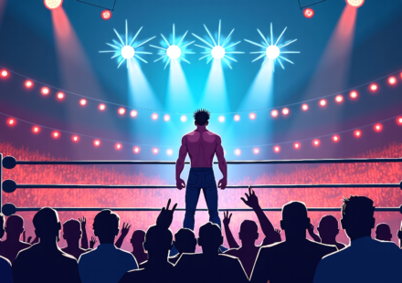 SmackDown Highlights: CM Punk Return, Tag Team Showdown & More — AI-generated editorial illustration