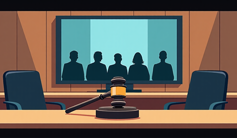 Judge Jackie Glass, Former ‘Swift Justice’ Host, Dies at 70 — AI-generated editorial illustration