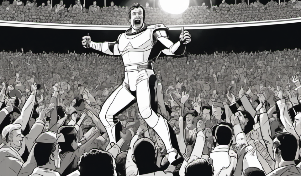 Kevin Knight Promises Explosive Entrance at AEW All In London — AI-generated editorial illustration