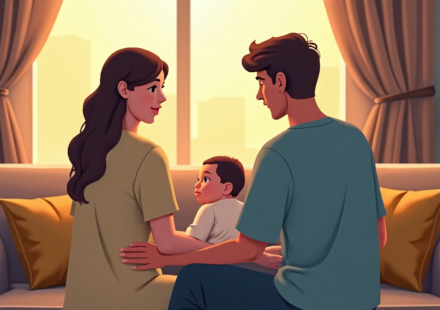 Michael Strahan and Kayla Quick Welcome Their Daughter in 2026 — AI-generated editorial illustration
