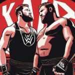Kevin Owens Reflects on Sami Zayn’s Historic WWE Title Victory — AI-generated editorial illustration