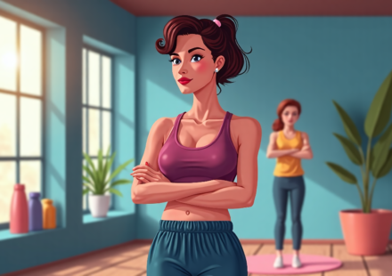 Bunnie XO Shows Off Abs After Divorce, Stuns in Tiny Crop Top — AI-generated editorial illustration