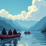 Urgent Rescue Efforts in Nepal as Second Flood Threatens — AI-generated editorial illustration