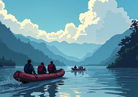 Urgent Rescue Efforts in Nepal as Second Flood Threatens — AI-generated editorial illustration