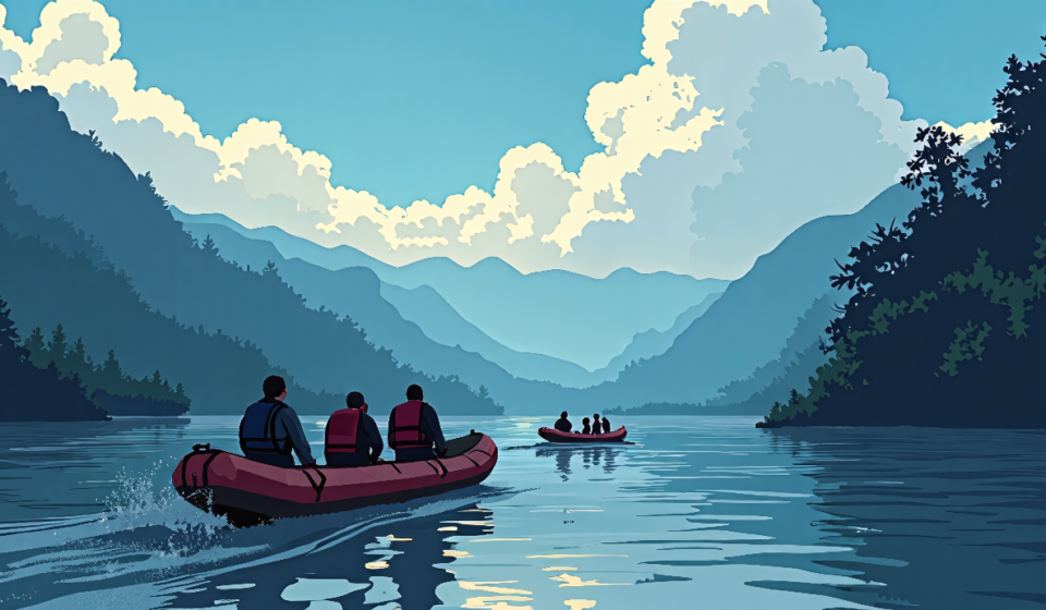 Urgent Rescue Efforts in Nepal as Second Flood Threatens — AI-generated editorial illustration