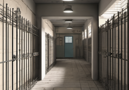 UK Prisons Face Surge in Forced Conversions by Muslim Gangs — AI-generated editorial illustration
