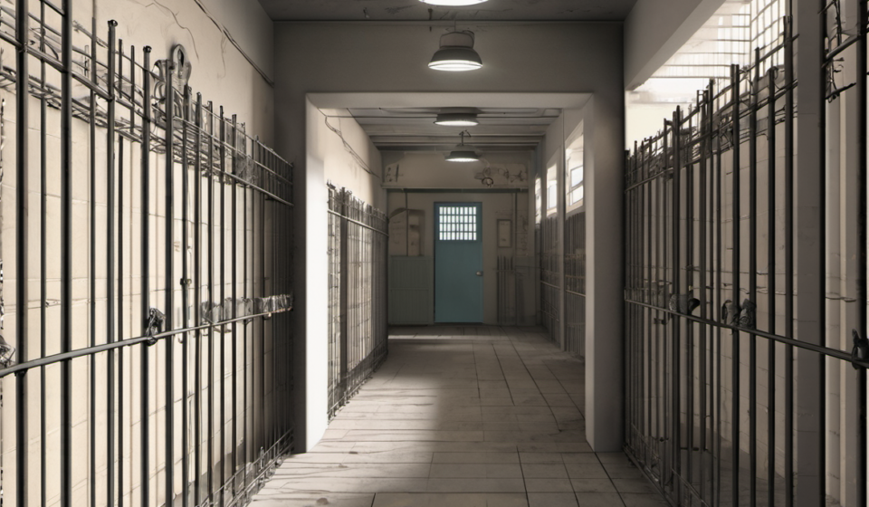 UK Prisons Face Surge in Forced Conversions by Muslim Gangs — AI-generated editorial illustration