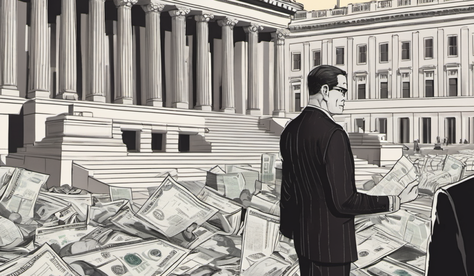 House Candidate’s Late Disclosure Uncovers Soros‑Linked Payments — AI-generated editorial illustration