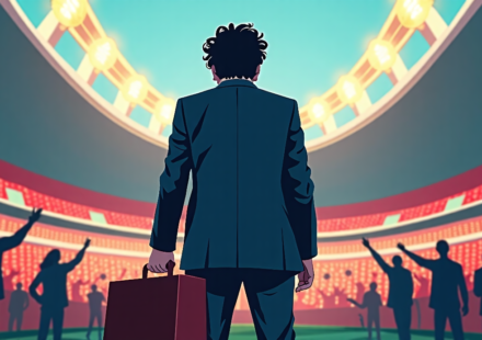 Mick Foley Urges UK Fans for Help Before AEW All In — AI-generated editorial illustration