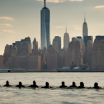 Retired Navy SEALs Take the Plunge in NYC Harbor to Honor Service and Sacrifice — AI-generated editorial illustration