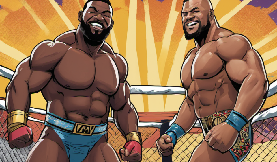 Kofi and Austin Creed Set for AEW All In: London – WWE Stars Move on — AI-generated editorial illustration